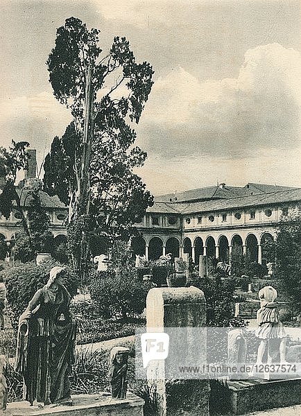 Garten im Museum der Diokletiansthermen  Rom  Italien  um 1926 (1927). Künstler: Eugen Poppel.