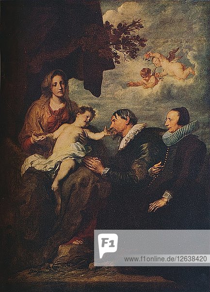 Die Jungfrau mit den Stiftern  um 1630. Künstler: Anthony van Dyck.