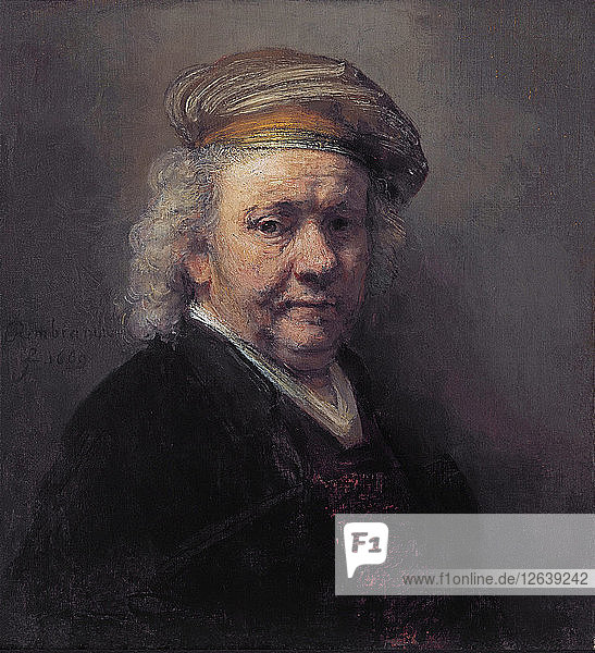 Selbstbildnis  1669. Künstler: Rembrandt van Rhijn (1606-1669)