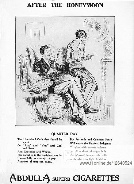 After the Honeymoon - Quarter Day  1927. Artist: Unknown.