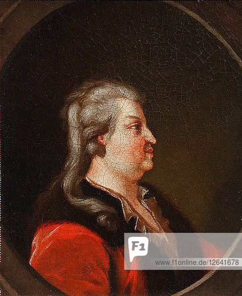 Porträt des Fürsten von Tauris  Generalfeldmarschall und Staatsmann Grigori A. Potjomkin (1739-1791)  Graf Künstler: Anonym