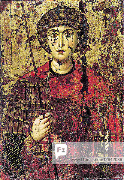 Heiliger Georg  12. Jahrhundert. Künstler: Russische Ikone