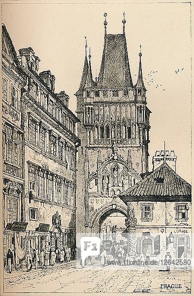 Prag  um 1820 (1915). Künstler: Samuel Prout.