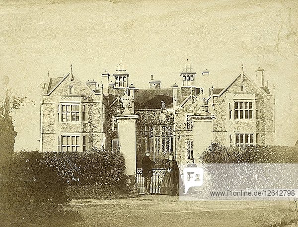 Bradfield House  Uffculme  Devon  1852. Künstler: Unbekannt.