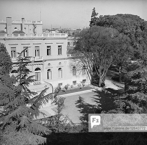 Villa Wolkonsky  Residenz des britischen Botschafters  Via Ludovico di Savoia  Rom  Italien  1958. Künstler: Unbekannt.