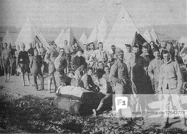 The Dublin Fusiliers Just Before Embarking in the Armoured Train 1902. Artist: Unknown.