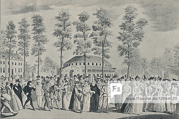 Der Jubiläumsball in Ranelagh Gardens  26. April 1749  (1920). Künstler: Nathaniel Parr.