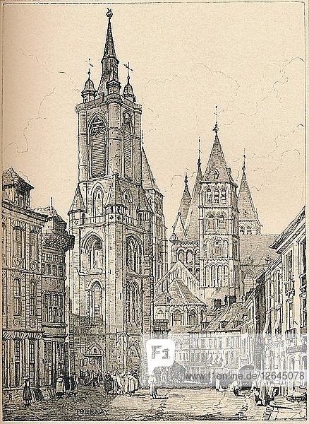 Tournai  um 1820 (1915). Künstler: Samuel Prout.
