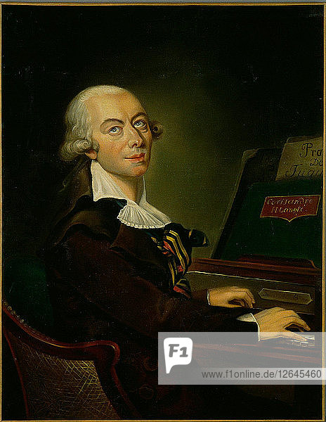 Porträt des Komponisten Honoré François Marie Langlé (1741-1807).