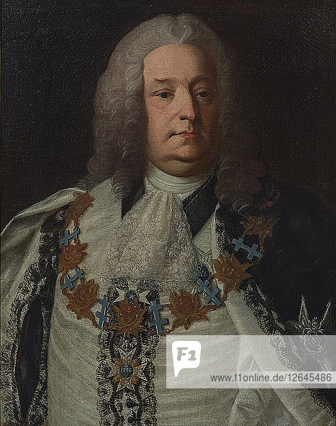 Porträt des Grafen Herman Cedercreutz (1684-1754)  1754.