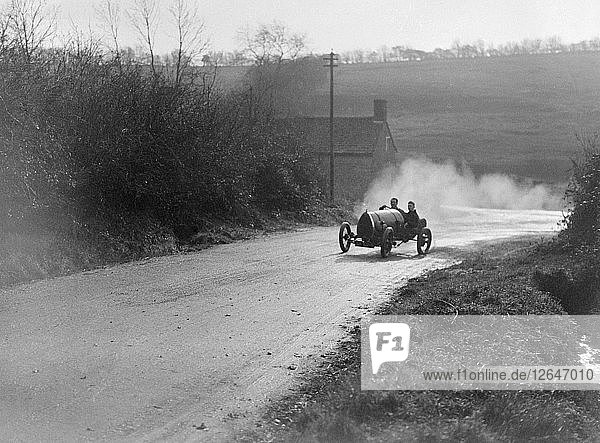 Bugatti Brescia bei der Teilnahme am MAC Shelsley Walsh Hillclimb  Worcestershire  1920er Jahre. Künstler: Bill Brunell.