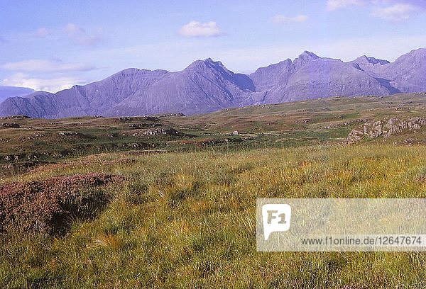 Black Cuillin Hills  von Rubha an Dunain  Isle of Skye  Schottland  20. Jahrhundert. Künstler: CM Dixon.