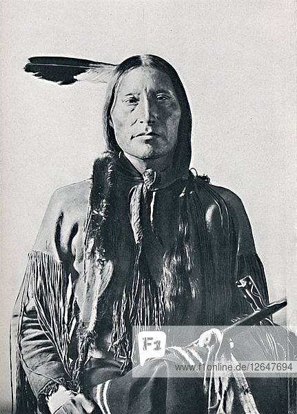 Ein Algonquin-Indianer  1912. Künstler: Robert Wilson Shufeldt.