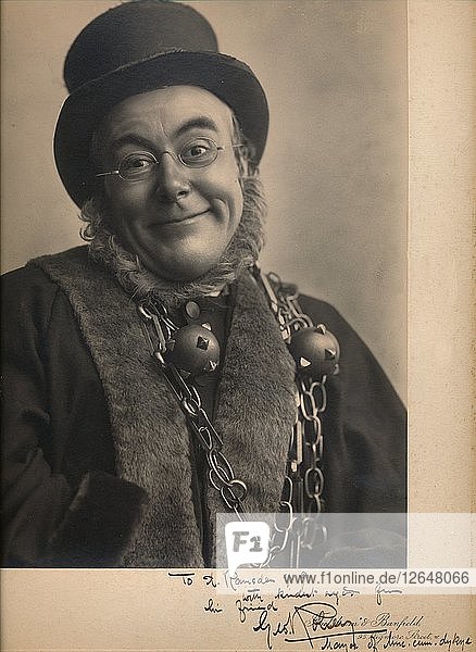 Sir George Edward Wade (1869-1954)  in der Rolle des Bürgermeisters von Mudcumdyke  um 1912. Künstler: Foulsham und Banfield.