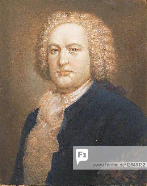 Porträt von Johann Sebastian Bach  um 1830.