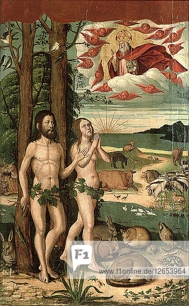 Adam  Eva und die Schöpfung.