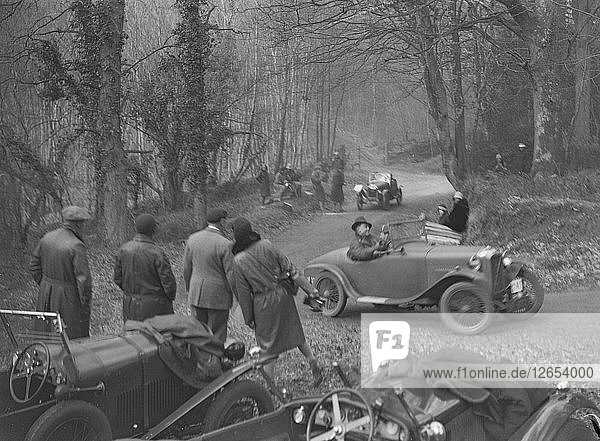 Salmson 2-Sitzer Sport bei der Sunbeam Motor Car Club Bognor Trial  1929. Künstler: Bill Brunell.