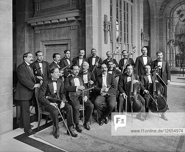 Orchestra of the Midland Adelphi Hotel Liverpool Merseyside 1914. Artist: Bedford Lemere and Company.
