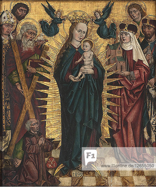 Jungfrau und Kind mit den Heiligen Andreas  Hedwig von Schlesien  Johannes dem Täufer  Johannes dem Evangelisten  Stani