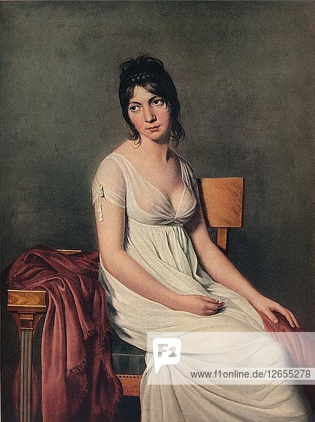 Portrait of a Young Woman in White 1798. Artist: Jacques-Louis David.