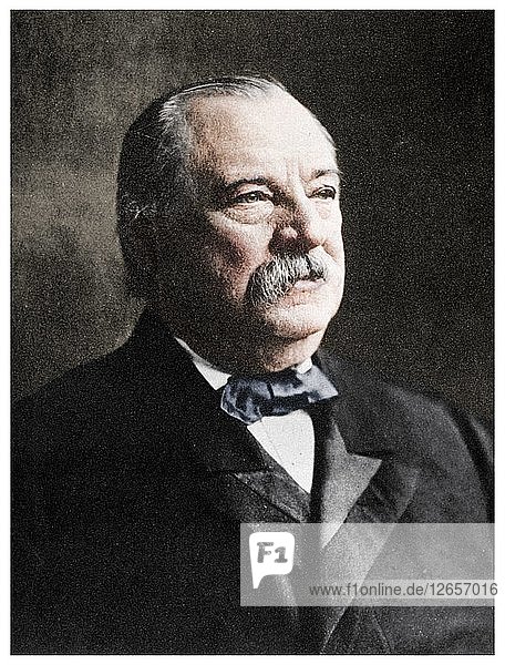 Grover Cleveland  22nd and 24th President of the United States  19th century (1955). Artist: Unknown.