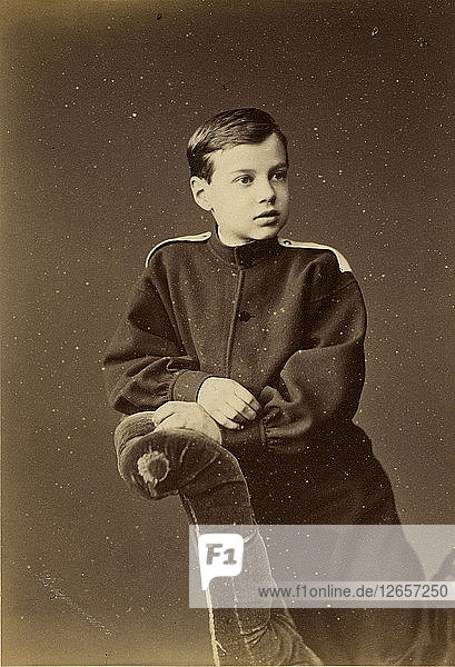 Porträt des Großfürsten Dmitri Konstantinowitsch von Russland (1860-1919)  1874.