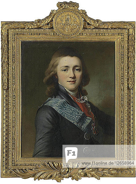 Porträt des Großfürsten Alexander Pawlowitsch von Russland (1777-1825).