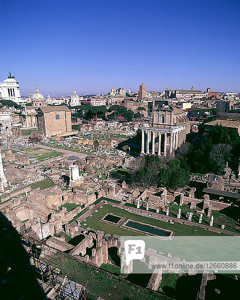 Gesamtansicht des Forum Romanum.