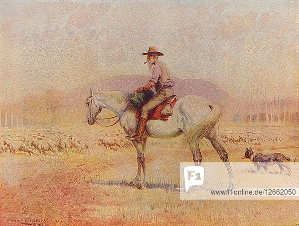 Australischer Schafzüchter  1924. Künstler: Unbekannt.