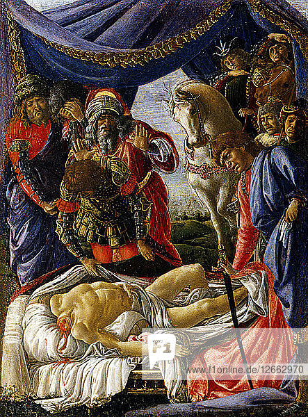 Die Entdeckung der Leiche des Holofernes  1470-1472.