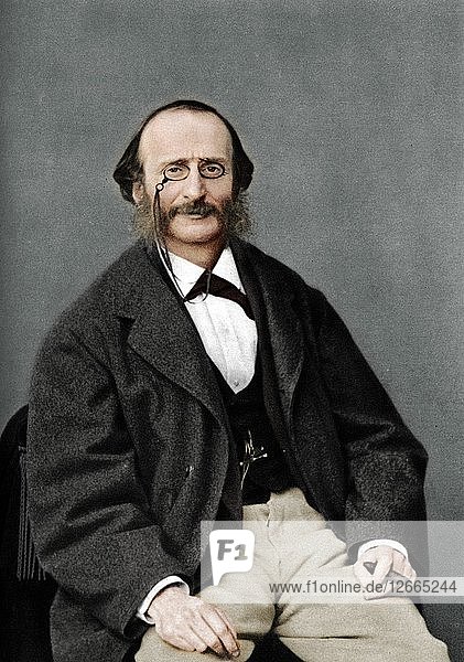 Jacques Offenbach (1819-1880)  deutschstämmiger französischer Komponist  Cellist und Impresario der romantischen Kunst: Nadar.