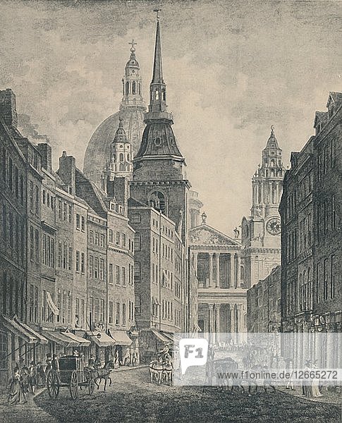Einkaufen in der Ludgate Street  1795  1920. Künstler: Thomas Morris.