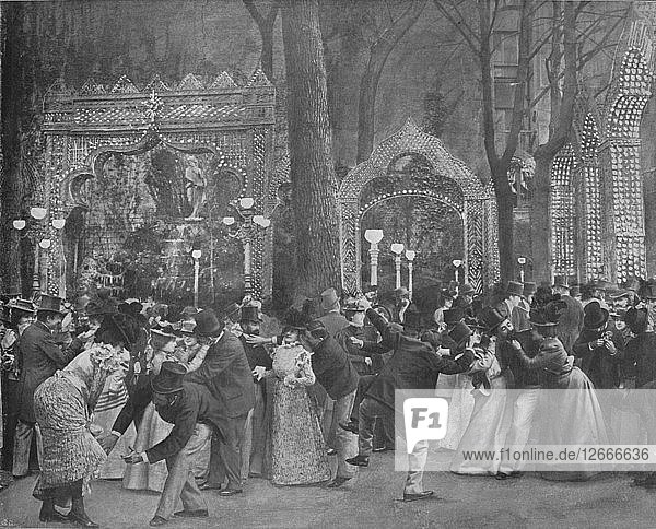 Le Jardin Du Bal Bullier  1900. Künstler: Unbekannt.