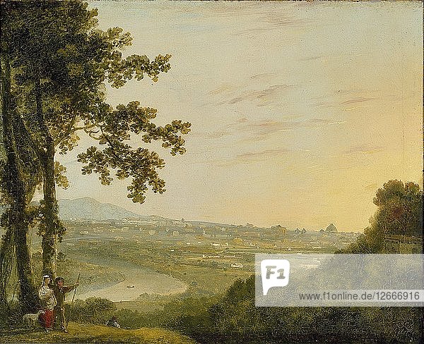 Rom von der Villa Madama aus  während oder nach 1753. Künstler: Richard Wilson.