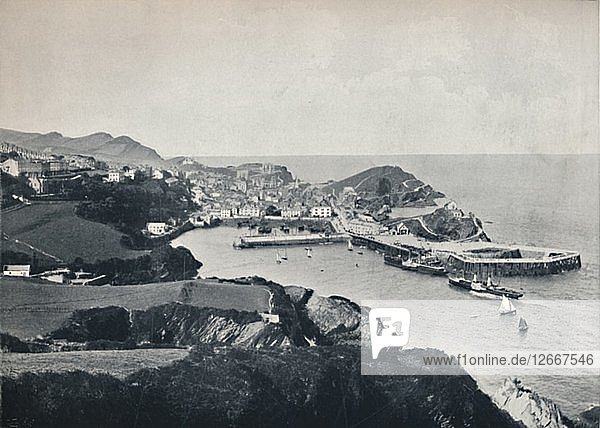 Ilfracombe - Typische Ansicht  zeigt die zerklüftete Küste  1895. Künstler: Unbekannt.