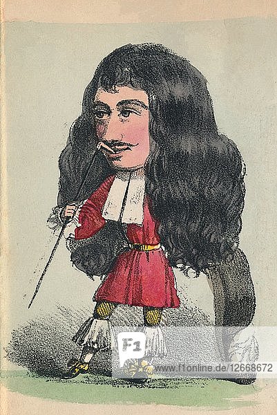 Charles II  1856. Artist: Alfred Crowquill.