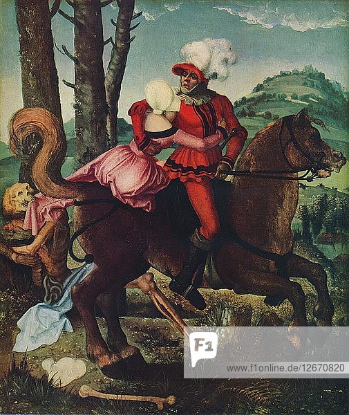 Der Ritter  das junge Mädchen und der Tod  um 1510  (1939). Künstler: Hans Baldung.