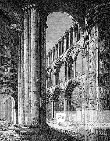Nave  from South Aisle  Jedburgh Abbey  c1880  (1897). Artist: Alexander Francis Lydon.