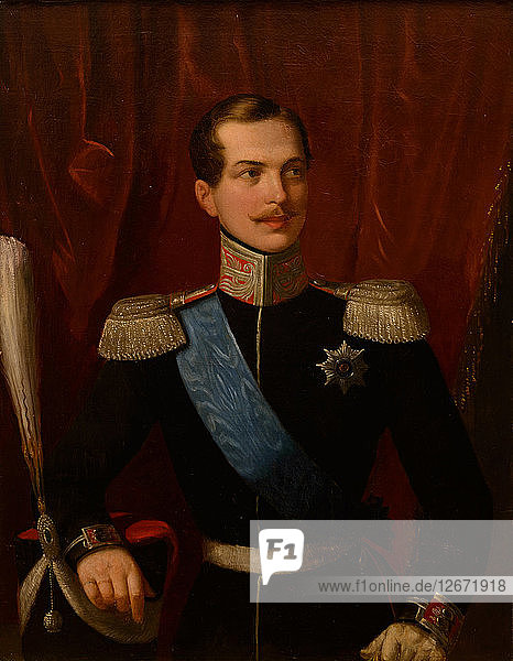 Porträt des Kronprinzen Alexander Nikolajewitsch (1818-1881).