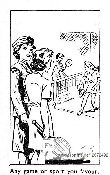 Any game or sport you favour  1940. Artist: Unknown.