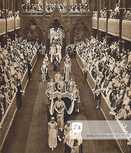 Die Prozession der Königinmutter  12. Mai 1937. Künstler: Unbekannt.