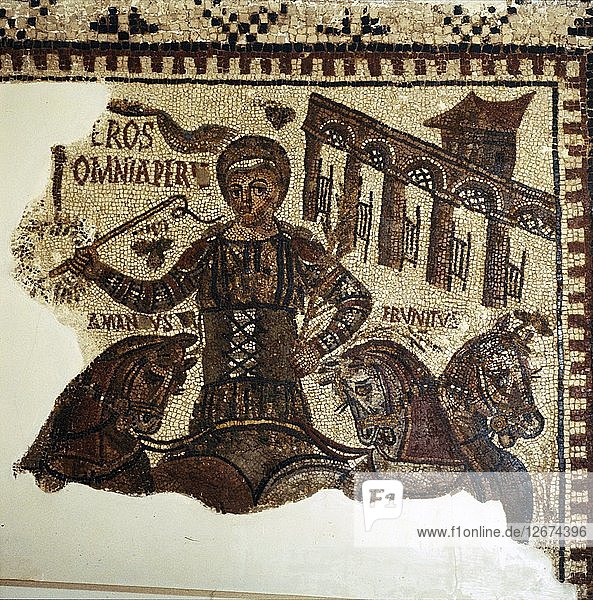 Roman Mosaic  Charioteer (Eros)  c2nd-3rd century. Artist: Unknown.