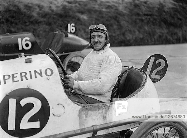 JS Wood in his Temperino at the JCC 200 Mile Race  Brooklands  Surrey  1921. Artist: Bill Brunell.