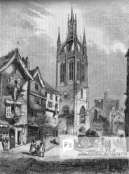 St. Nicholas Church  Newcastle-upon-Tyne  1845. Künstler: John Jackson.