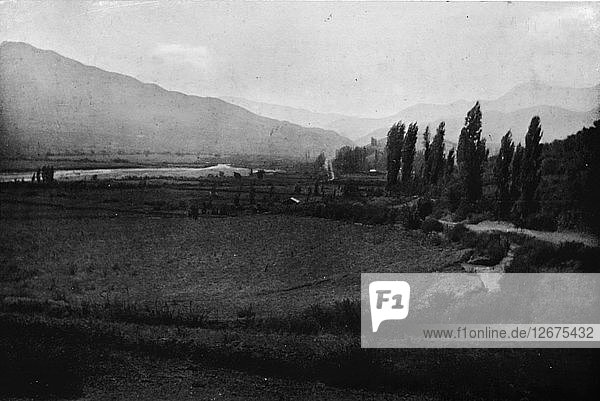 Das Aconcagua-Tal  eines der ersten kultivierten Täler  1911. Künstler: Unbekannt.
