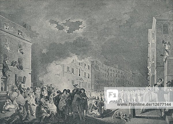 Der Aufstand in der Broad Street  7. Juni 1780  (1920). Künstler: James Heath.
