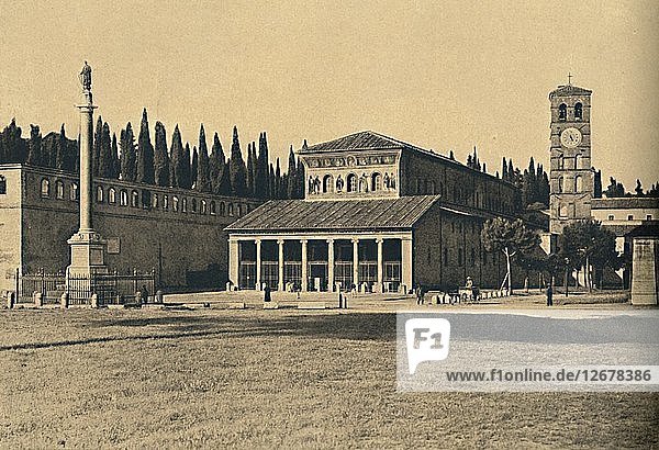 Roma - Basilica di S. Lorenzo fuori le Mura  1910. Artist: Unknown.