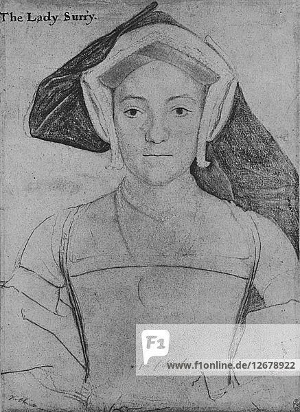 Frances  Gräfin von Surrey  um 1532-1533 (1945). Künstler: Hans Holbein der Jüngere.