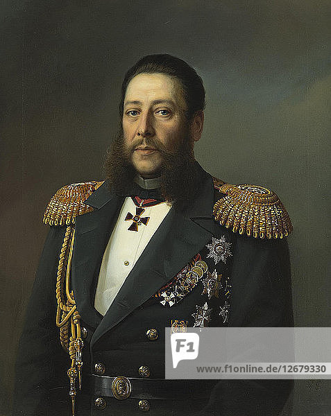 Porträt von Admiral Nikolaj Karlowitsch Krabbe (1814-1876)  1874.