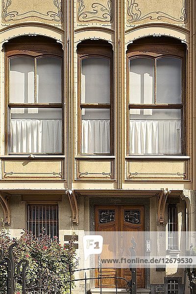 Hotel van Eetvelds  Av. Palmeston  Brüssel  Belgien  (1895)  c2014-2017. Künstler: Alan John Ainsworth.